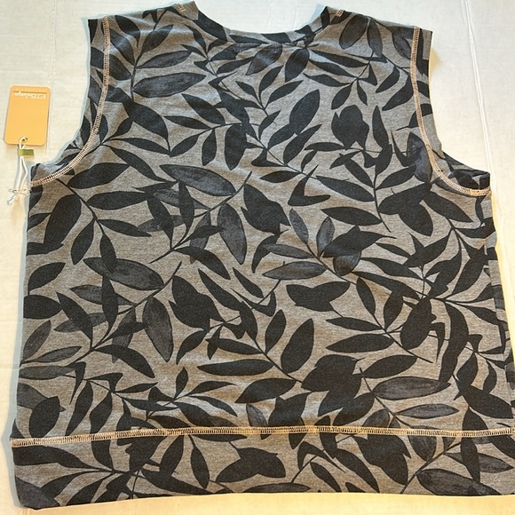 PJ Salvage XLarge Top Papaya Palms Tank in Charcoal NWT - Picture 5 of 6